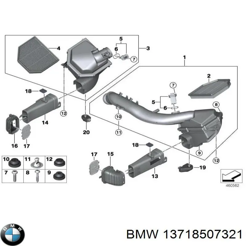 Compre 13718507321 BMW 