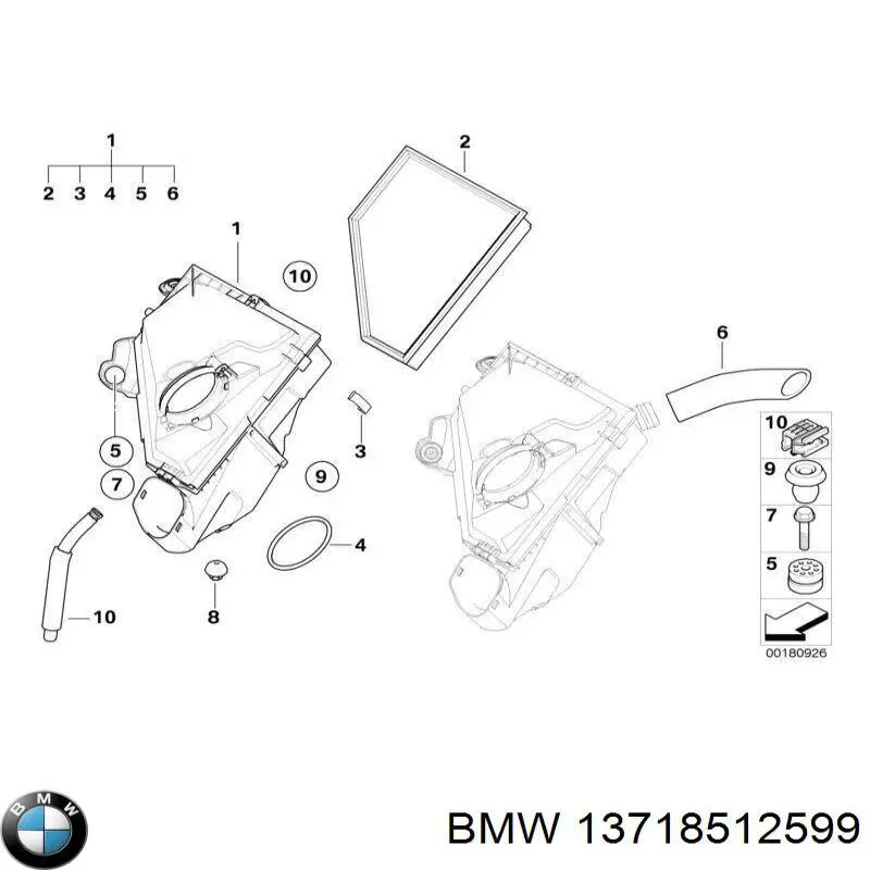 Caixa de filtro de ar BMW 7797467