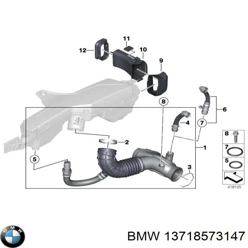 Braçadeira do silenciador traseira BMW 13718573147 preço, a partir de 5,54 USD