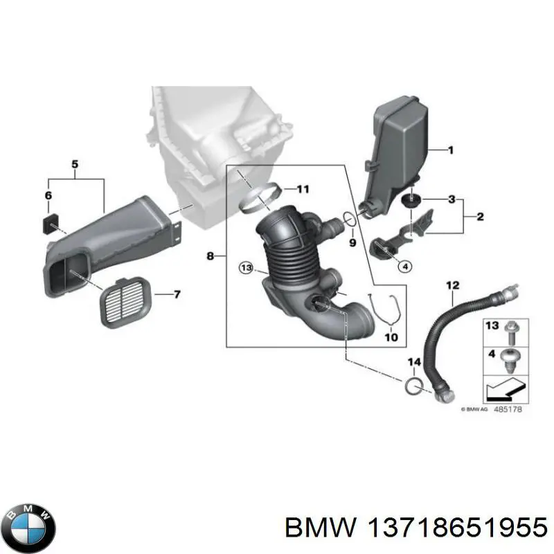  BMW 13718651955 preço, a partir de 11,65 USD