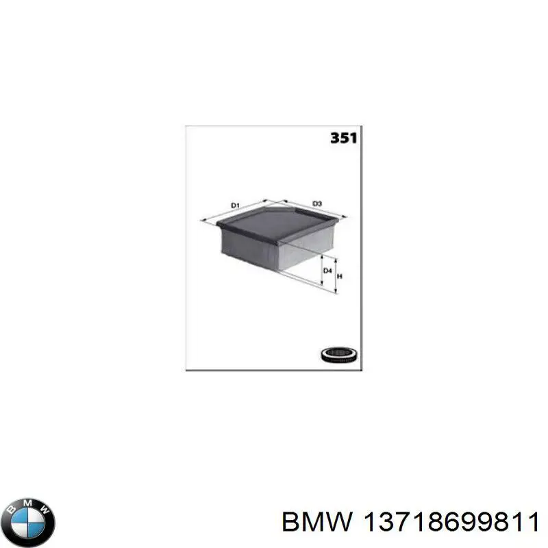 Filtro de ar BMW 13718699811 preço, a partir de 32,68 USD
