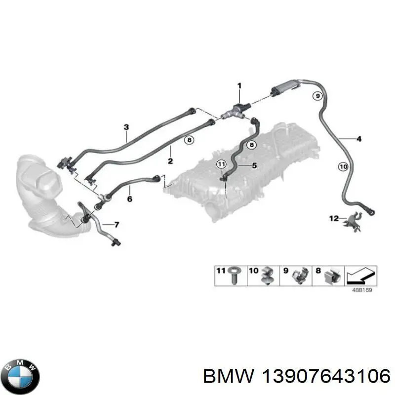 Válvula de ventilação dos gases do tanque de combustível BMW 13907645860 preço, a partir de 27,01 USD