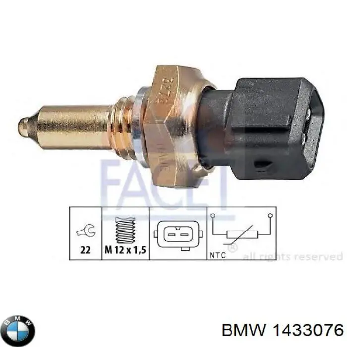Sensor de temperatura do fluido de esfriamento BMW 1433076 preço, a partir de 11,57 USD