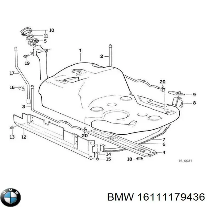 Tanque de combustível BMW 5  E34