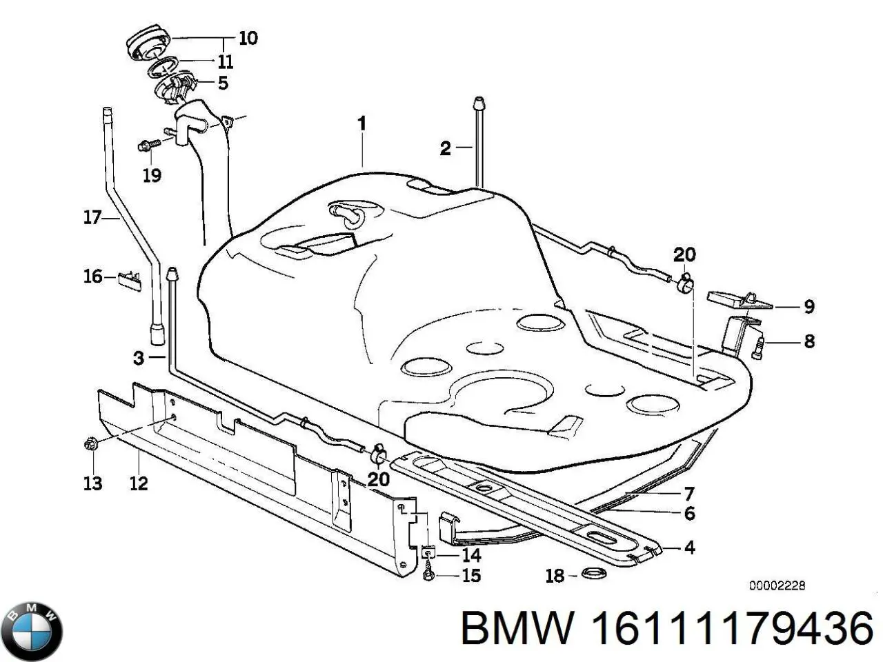 Tanque de combustível para BMW 5  E34