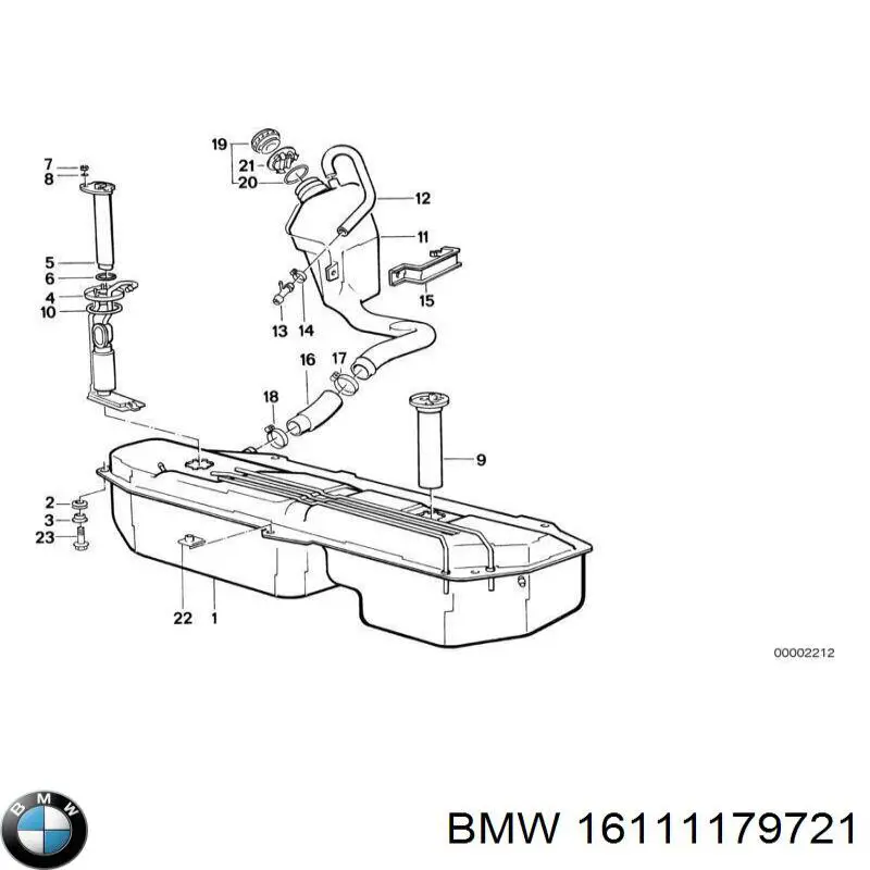 Compre 16111179721 BMW Tanque de combustível