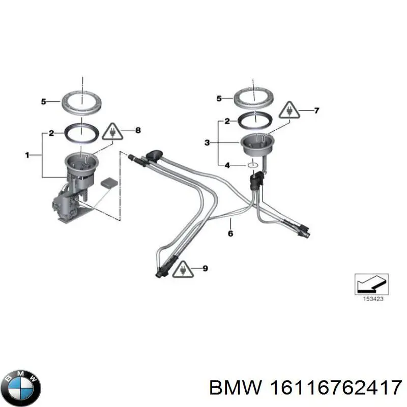 Compre 16116762417 BMW Tampa da bomba de combustível