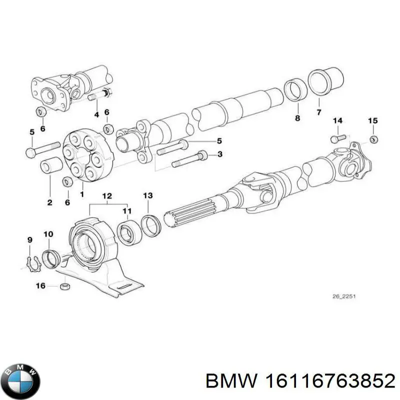 16116763852 BMW 