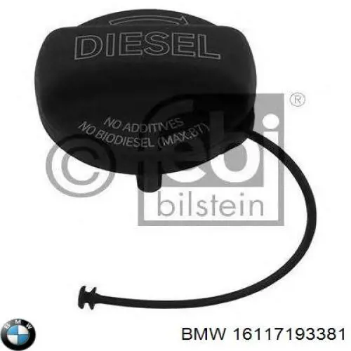 Tampa (tampão) do tanque de combustível BMW 16117193381 preço, a partir de 21,60 USD