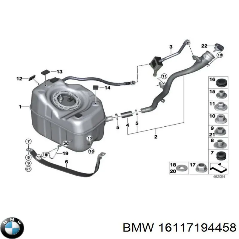  BMW 16117194458 preço, a partir de 7,41 USD