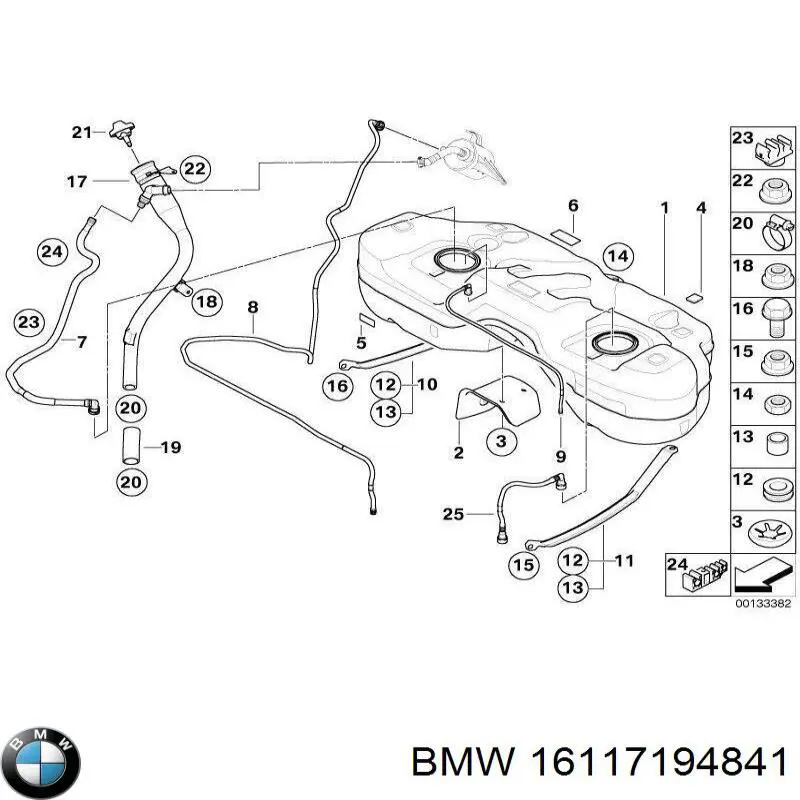  Tanque de combustível BMW X3 SUV (E83) (2004 - 2010) 