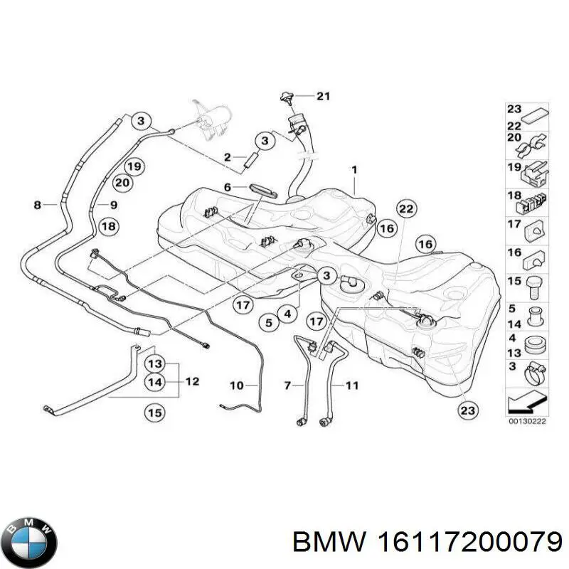 16117200079 BMW Tanque de combustível