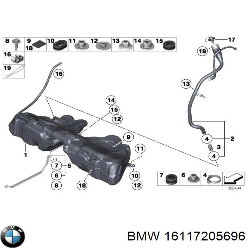 Gargalo de enchimento do tanque de combustível BMW 16117205699 preço, a partir de 55,35 USD