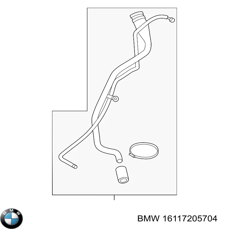 Compre 16117205704 BMW Gargalo de enchimento do tanque de combustível
