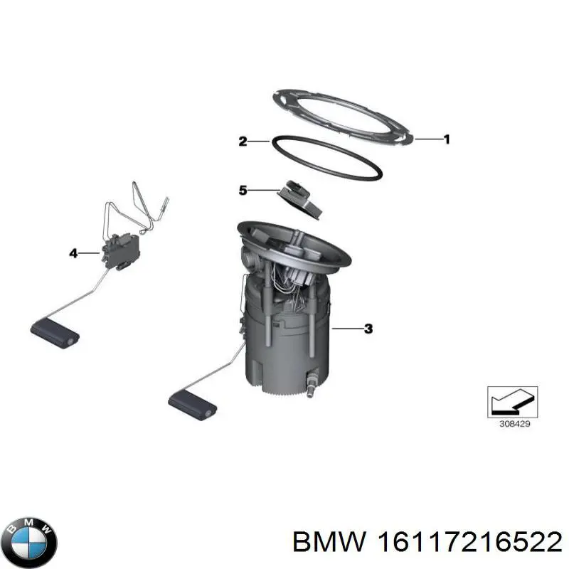 16117216523 BMW Gargalo de enchimento do tanque de combustível