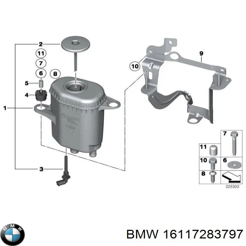 Compre 16117283798 BMW Tanque de combustível