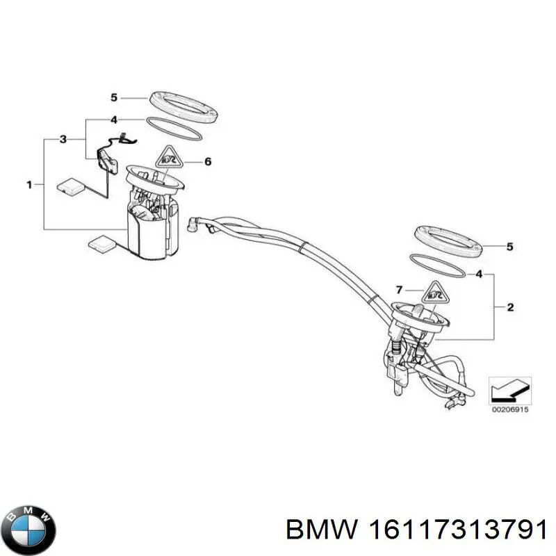 16117313791 BMW Filtro de combustível