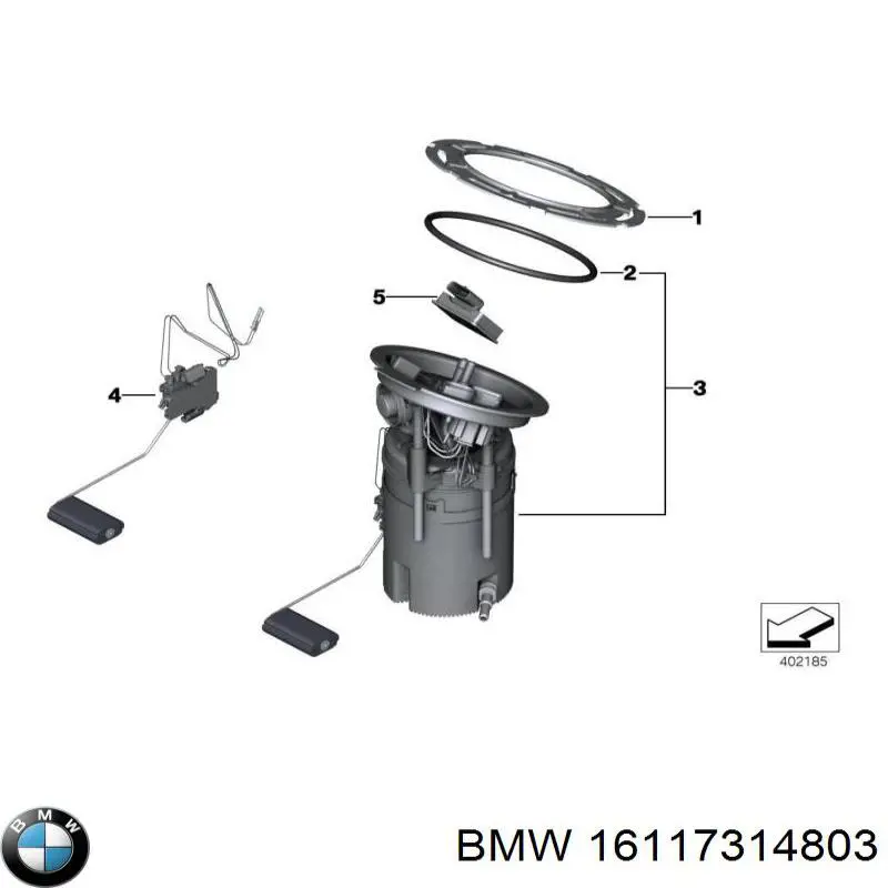 Módulo de bomba de combustível com sensor do nível de combustível BMW 16117314803 preço, a partir de 460,85 EUR
