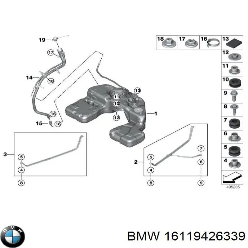 Tanque de combustível BMW X5  G05, F95