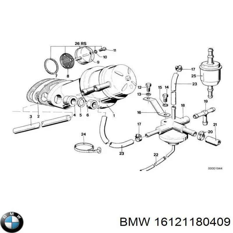 16121180409 BMW Mangueira universal de combustível