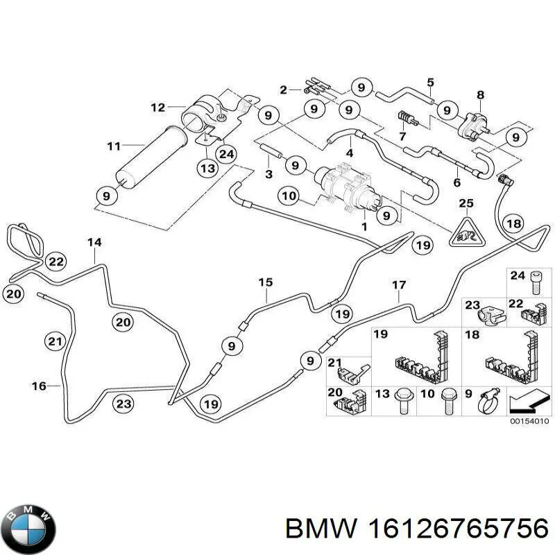 16126765756 BMW Filtro de combustível