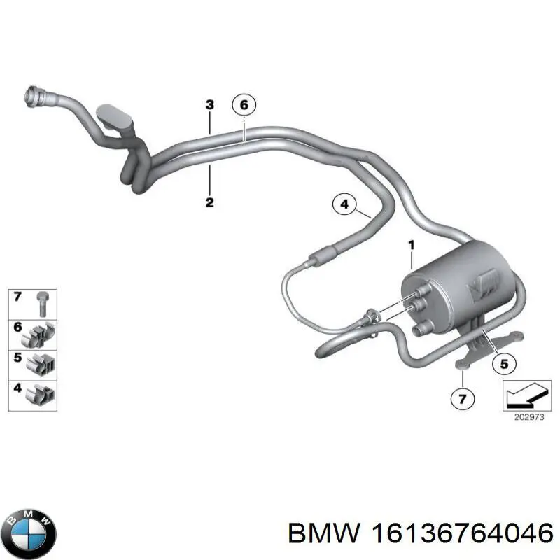 16136764046 BMW Filtro de combustível