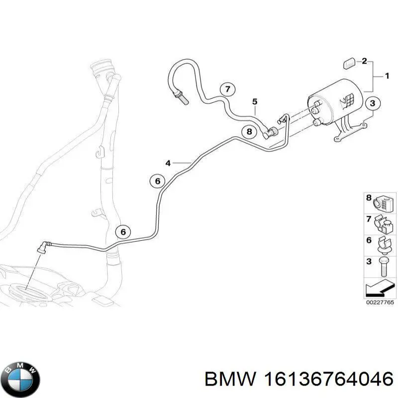 Compre 16136764046 BMW Filtro de combustível