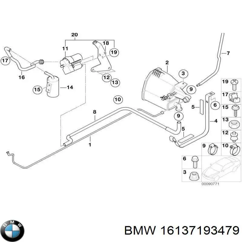 Bomba de diagnóstico de fuga no tanque BMW 16137193479 preço, a partir de 120,86 USD