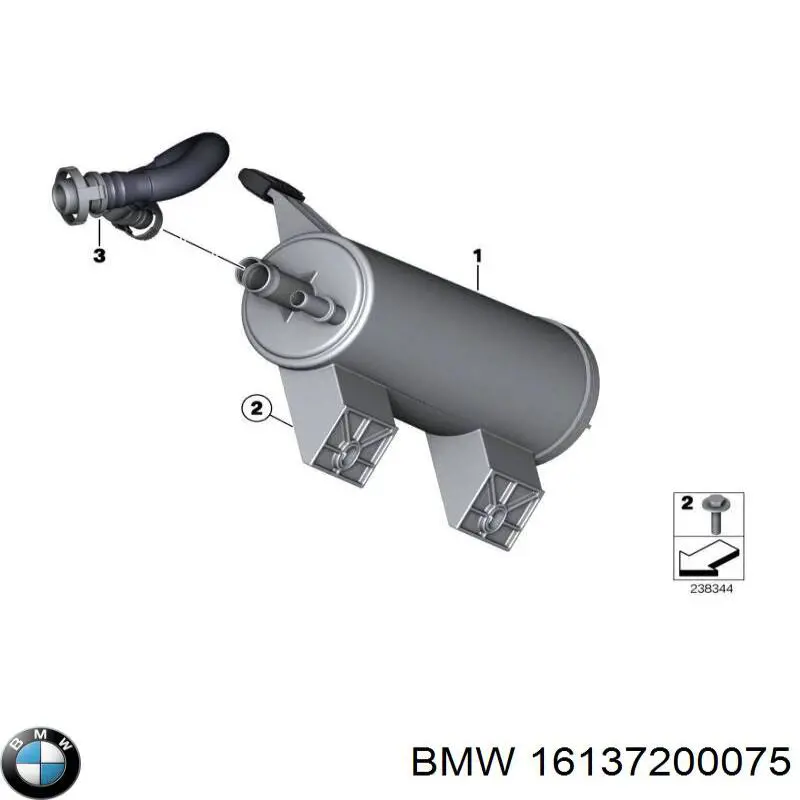 Filtro de combustível BMW 16137200075 preço, a partir de 43,93 USD