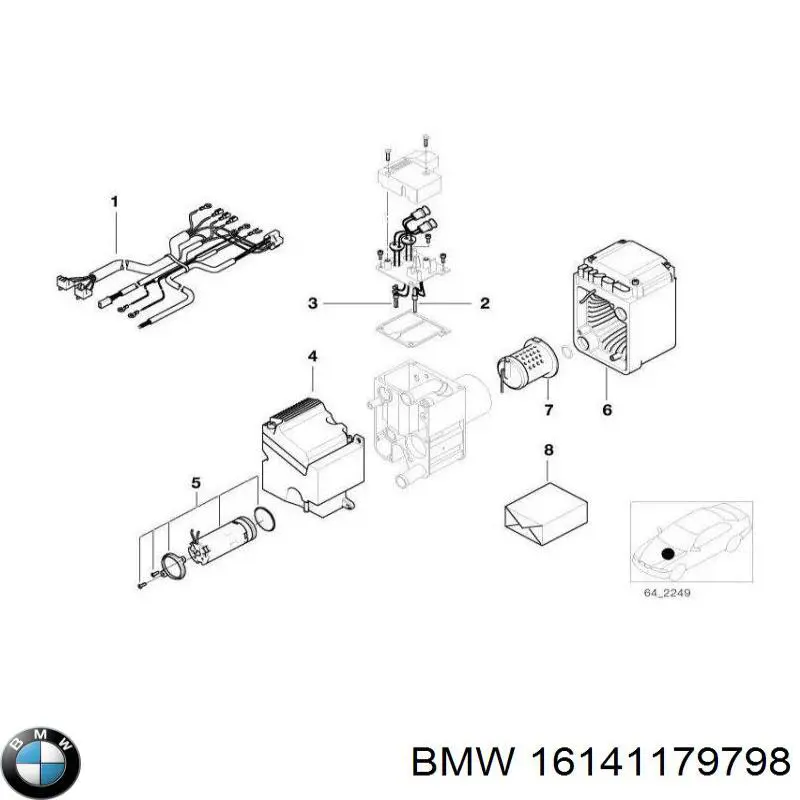  Sensor do nível de combustível no tanque BMW 5 carrinha (E34) (1991 - 1997) 