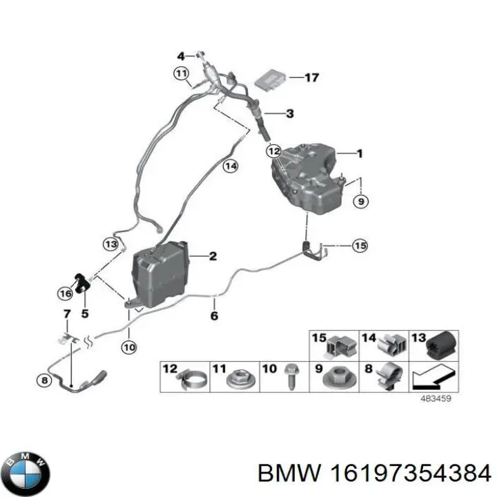 16197354384 BMW Bomba AD BLUE