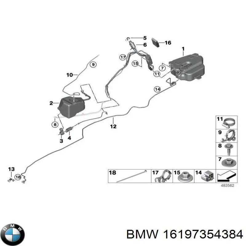 Bomba AD BLUE BMW 16197354384 preço, a partir de 352,19 USD