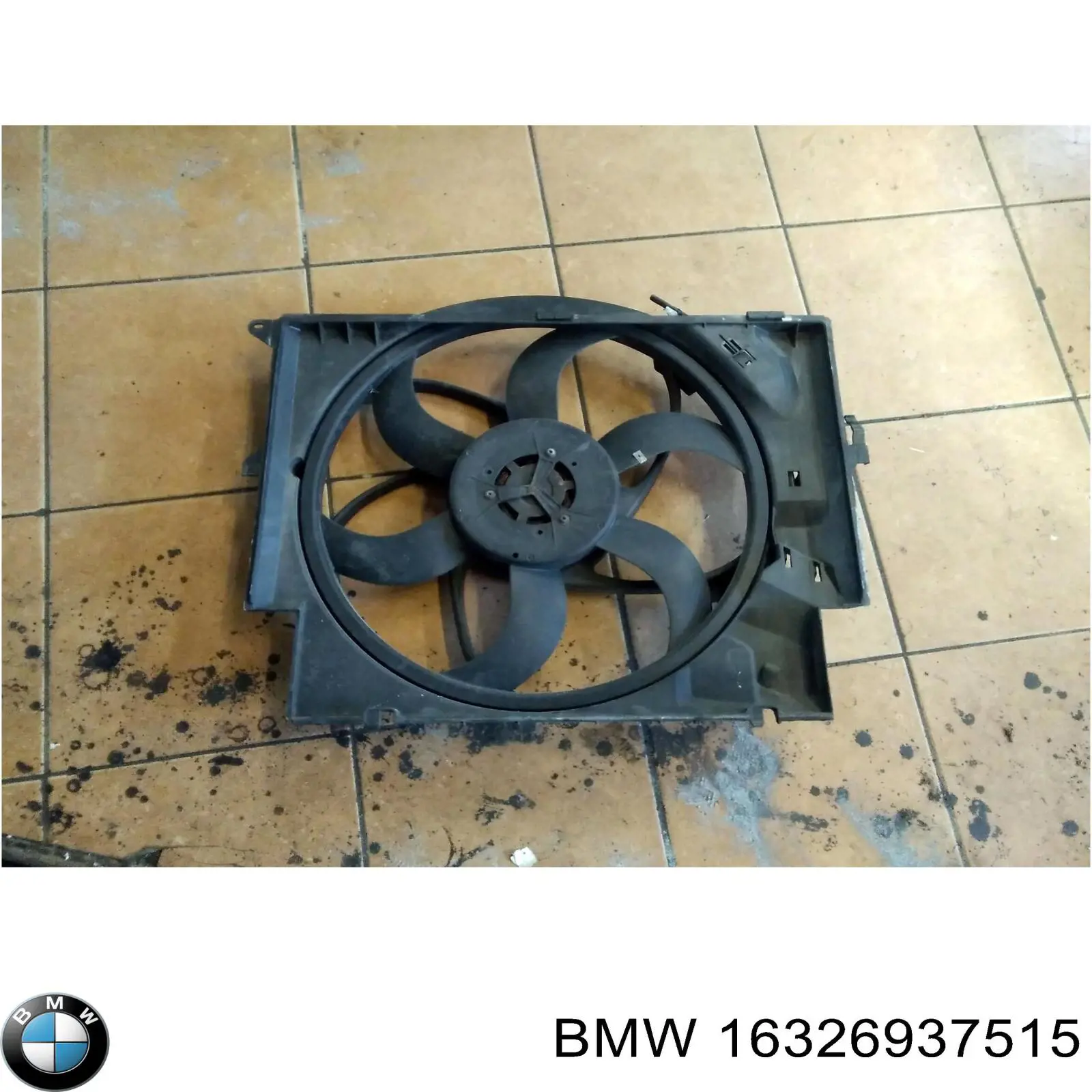 16326937515 BMW Difusor do radiador de esfriamento, montado com motor e roda de aletas