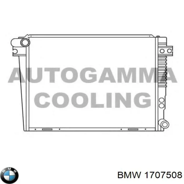 Compre 1707508 BMW Radiador de esfriamento de motor