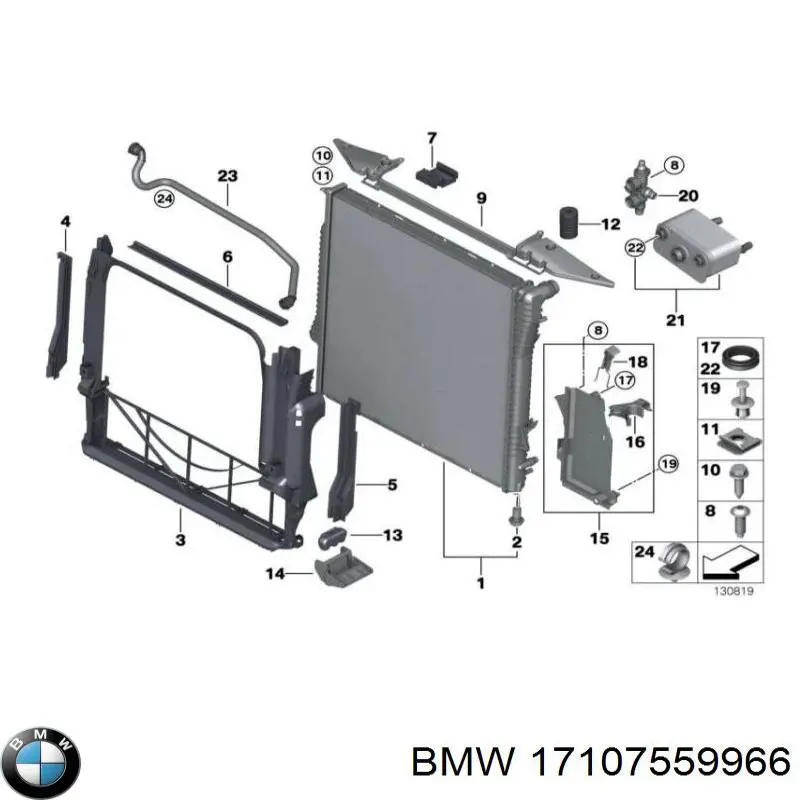 Compre 17107559966 BMW Termostato do sistema de esfriamento de óleo da Caixa Automática de Mudança