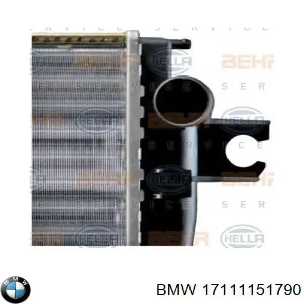 Radiador de esfriamento de motor 17111151790 BMW