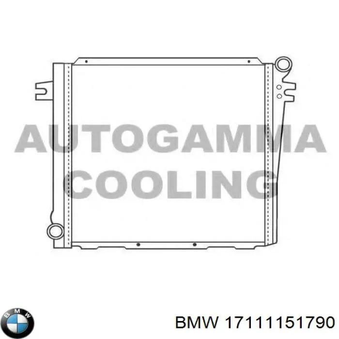 Radiador de esfriamento de motor BMW 17111151790 preço, a partir de 335,41 USD