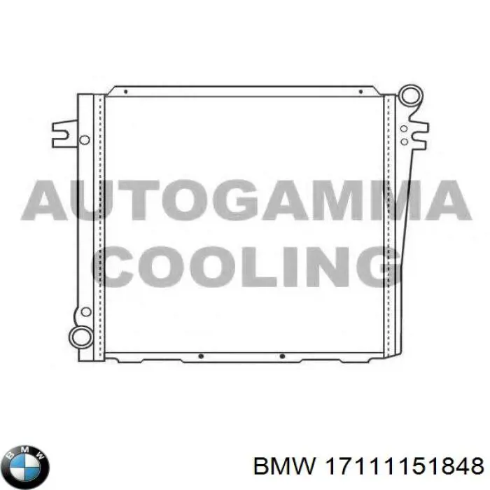 Radiador de esfriamento de motor 17111151848 BMW