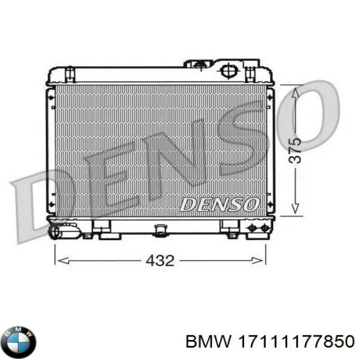 Radiador de esfriamento de motor BMW 17111177850 preço, a partir de 577,30 USD