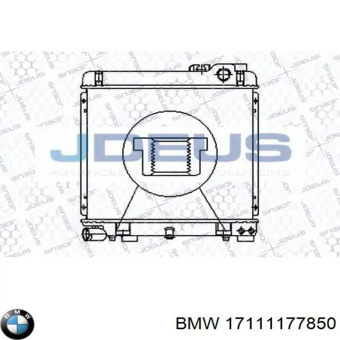 Compre 17111177850 BMW Radiador de esfriamento de motor