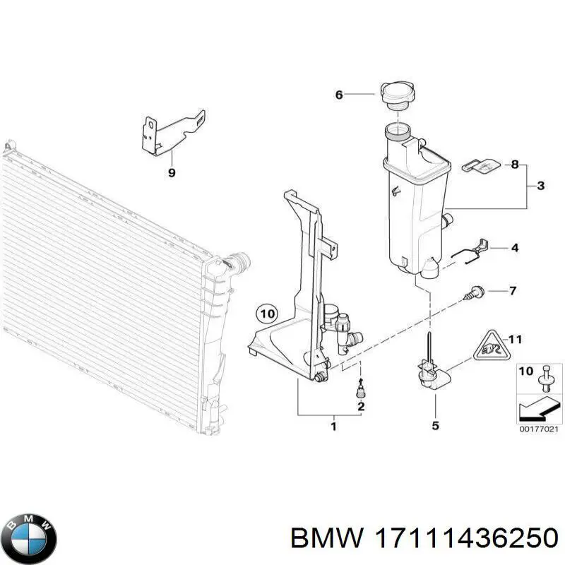 Consola do radiador esquerdo BMW 17111436250 preço, a partir de 54,08 USD