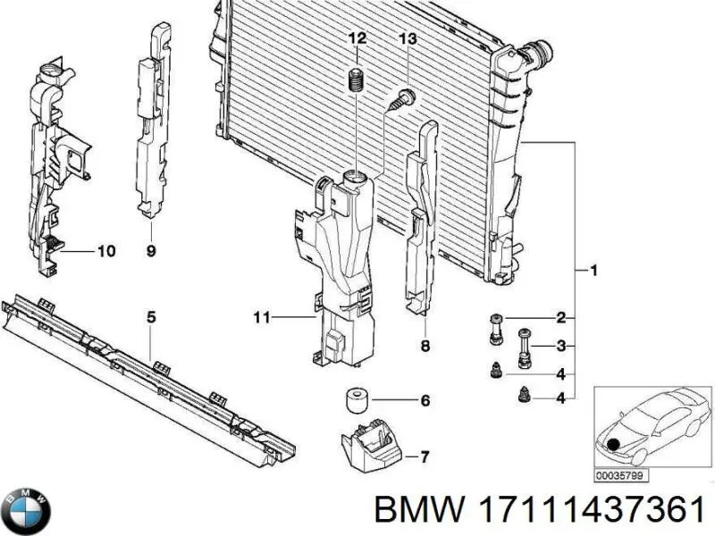 Compre 17111437361 BMW Tampa (tampão) do radiador
