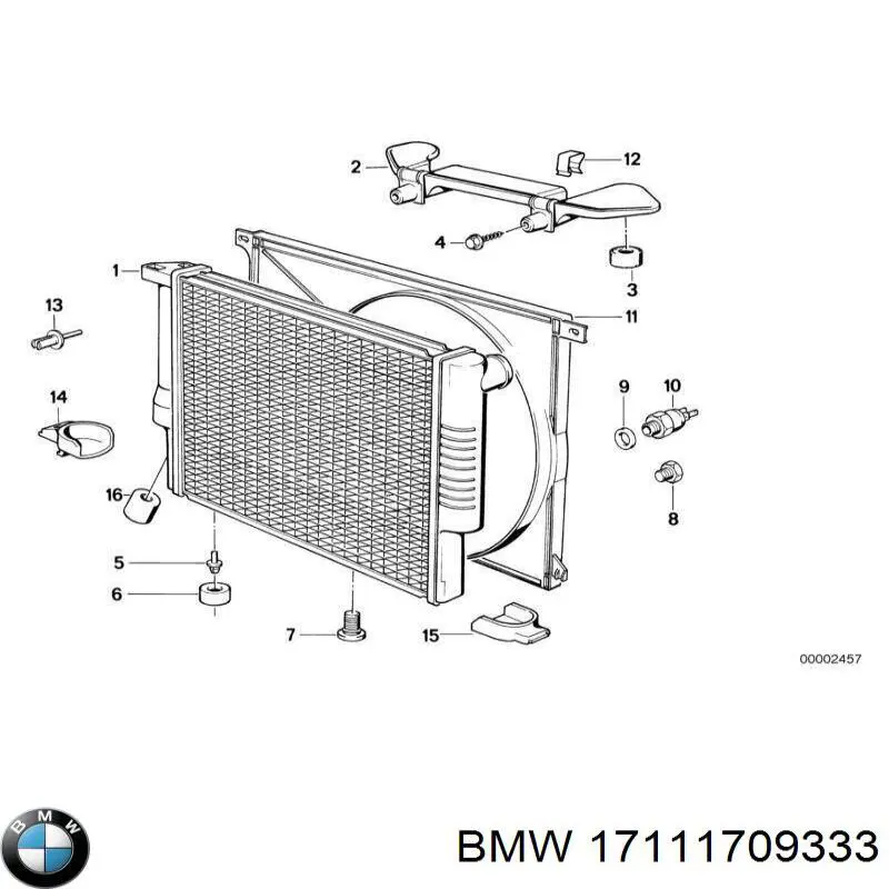 Consola inferior do radiador BMW 17111709333 preço, a partir de 13,42 USD