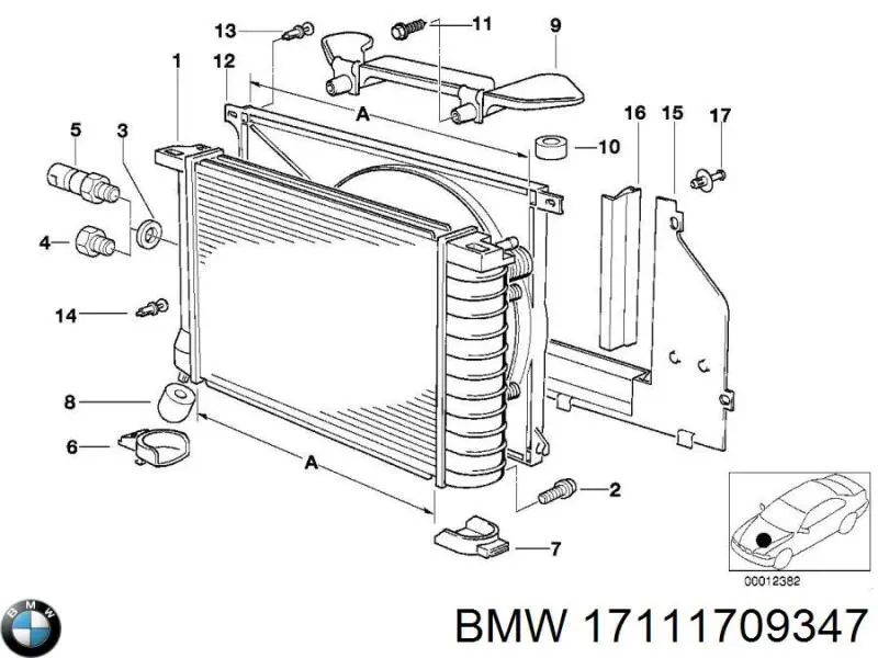  BMW 17111709347 preço, a partir de 18,35 USD