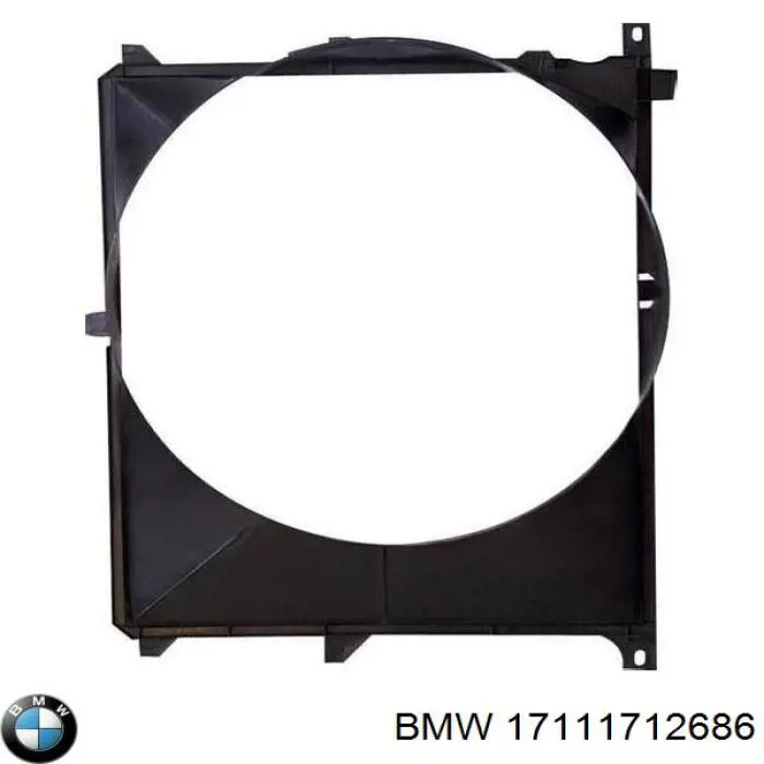 Compre 17111712686 BMW Difusor do radiador de esfriamento