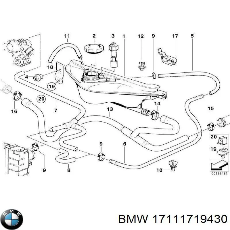 Compre 17111719430 BMW 