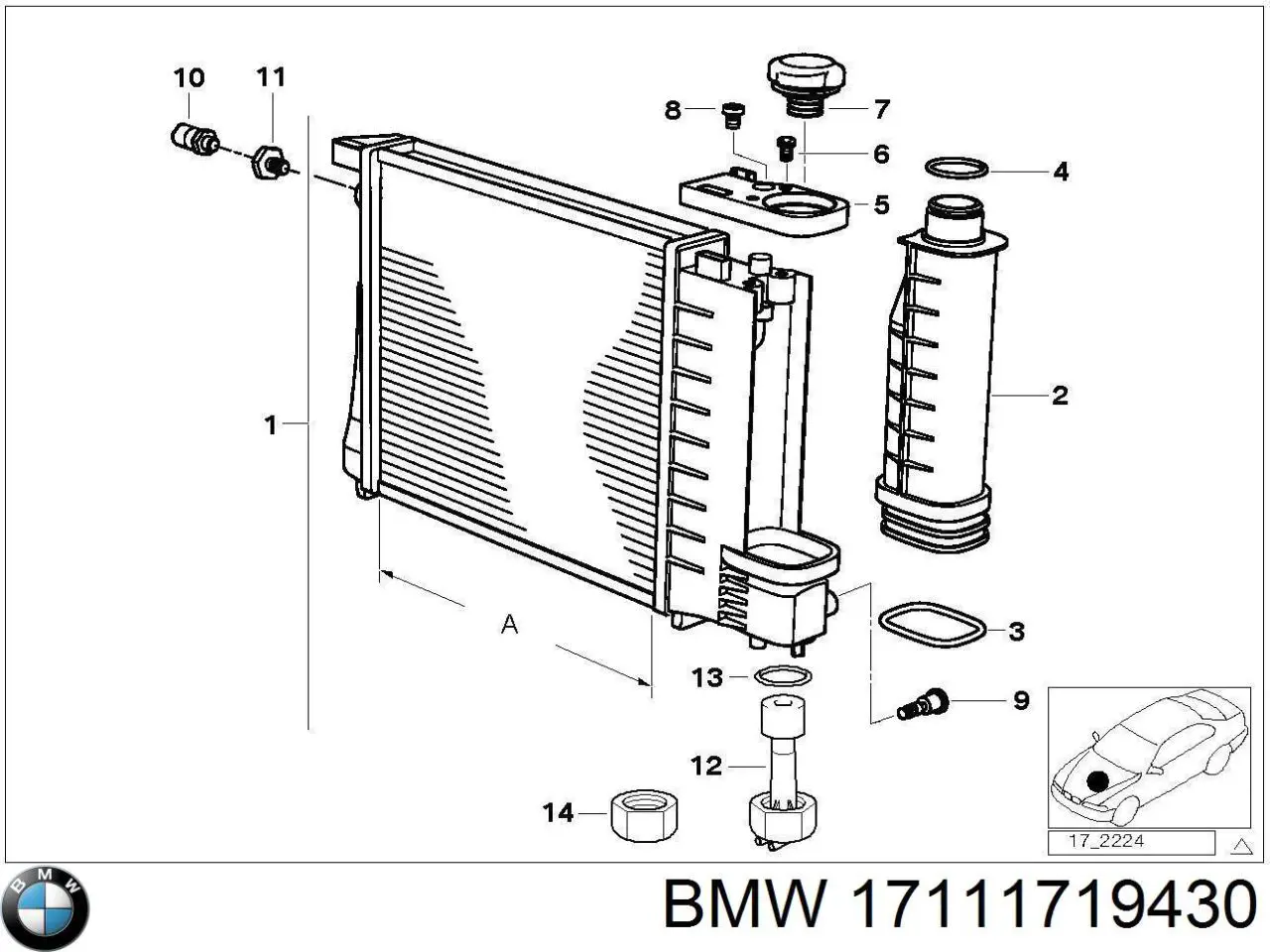  BMW 17111719430 preço, a partir de 15,91 USD