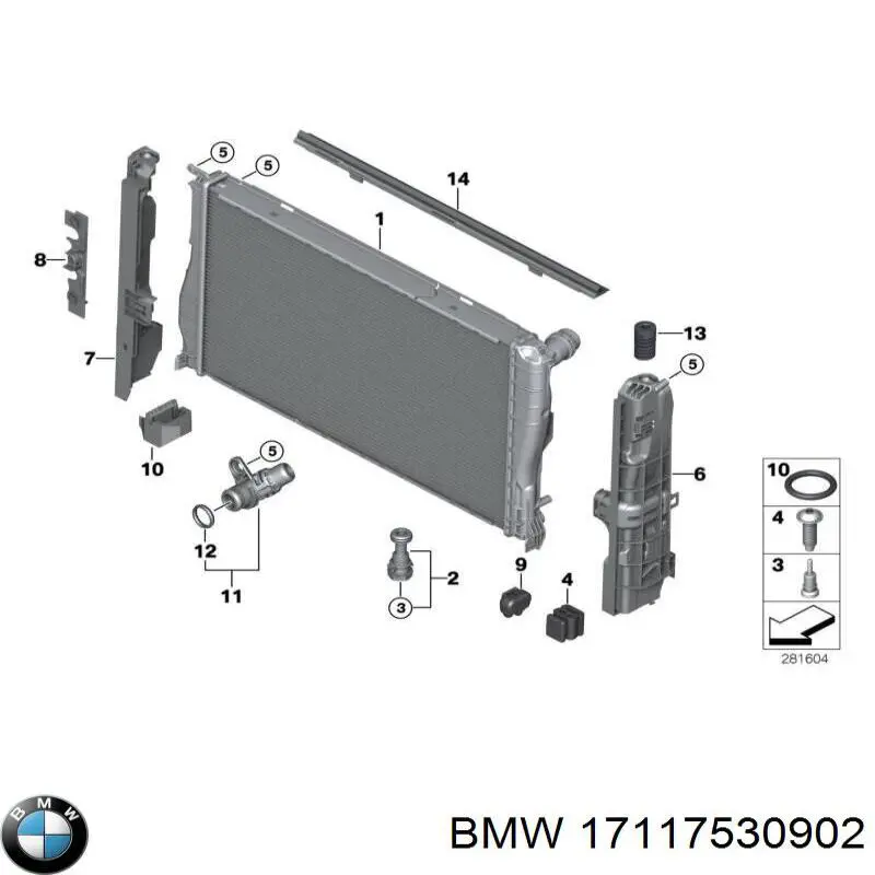 17117530902 BMW Tampa (tampão) do radiador