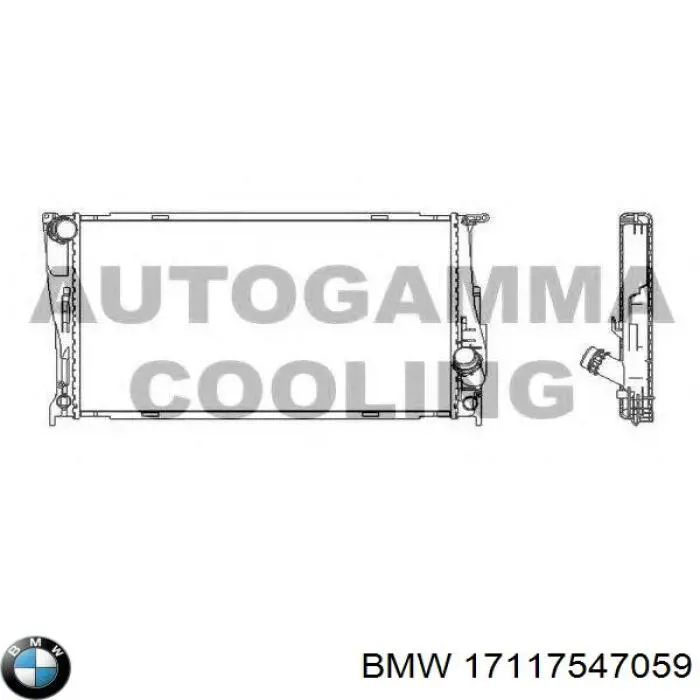 Compre 17117547059 BMW Radiador de esfriamento de motor