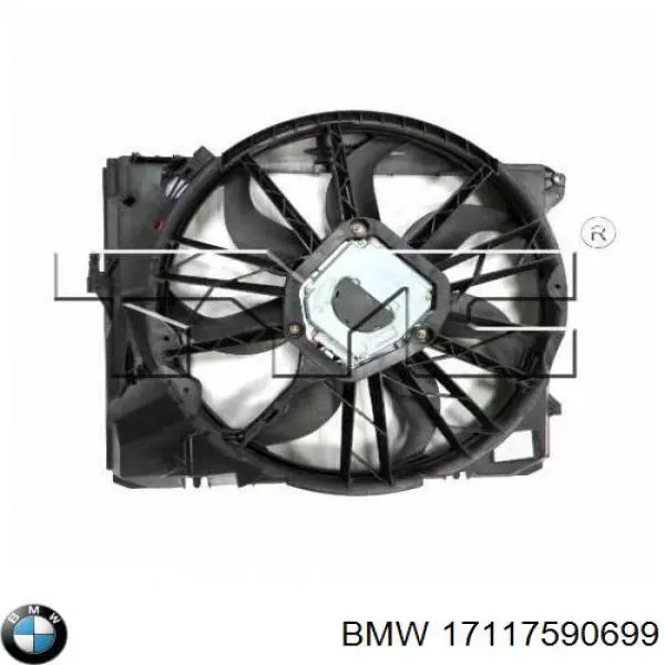 Difusor do radiador de esfriamento, montado com motor e roda de aletas BMW 17117590699 preço, a partir de 106,41 USD